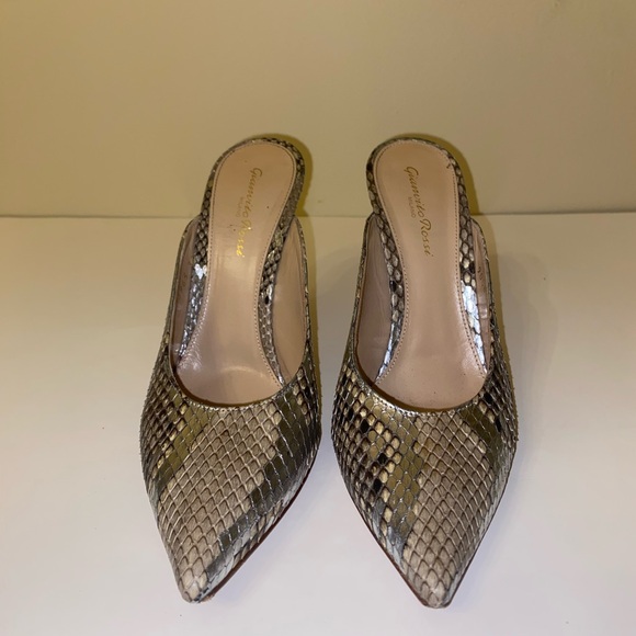 Gianvito Rossi Fanny Python Mule Shoes - Picture 1 of 5